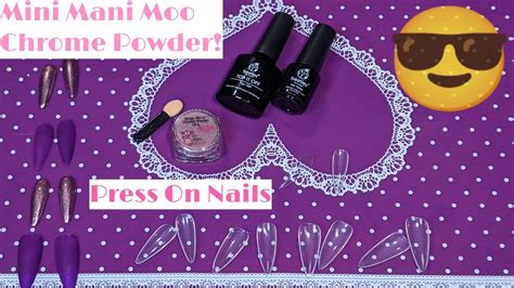 Create stunning nail designs with compact mani moo magic mirror chrome powder